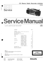 Philips - AZ-8304-Service-Manual